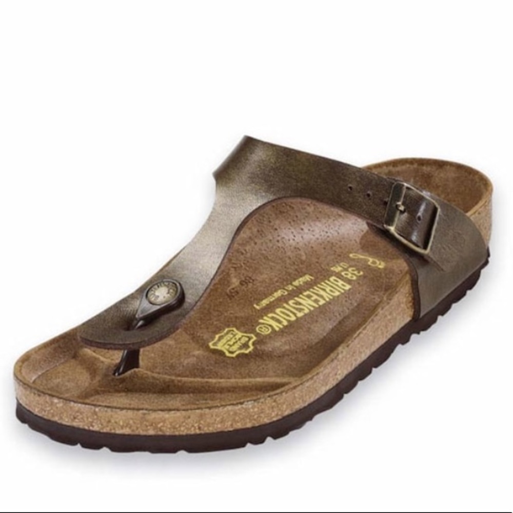 BIRKENSTOCK • Gizeh Sandal - (Golden Brown)
